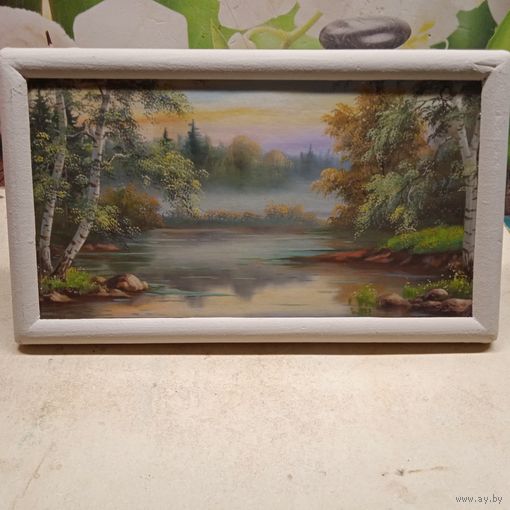 Картина в рамке , репродукция , 23х18см. РАСПРОДАЖА КОЛЛЕКЦИИ.