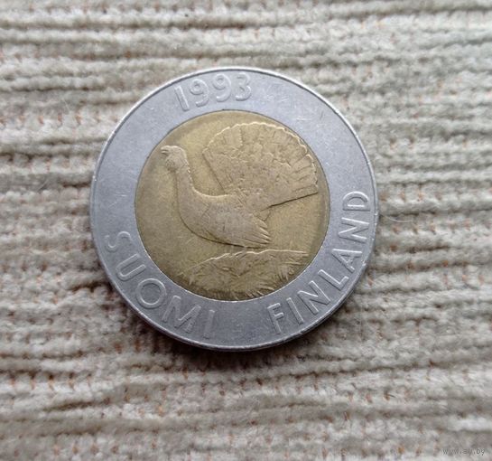 Werty71 Финляндия 10 марок 1993 Глухарь