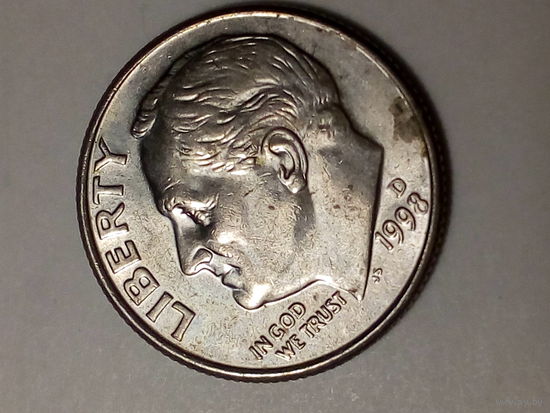 10 центов США 1998 D год