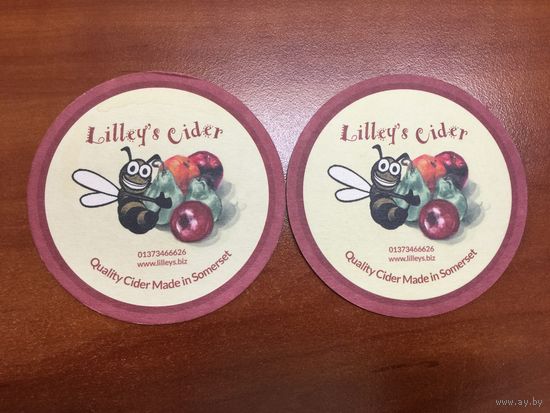 Подставка под пиво Lilley`s Cider No 2