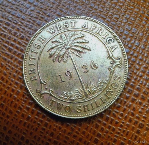 Британская Западная Африка 2 шиллинга 1936 год