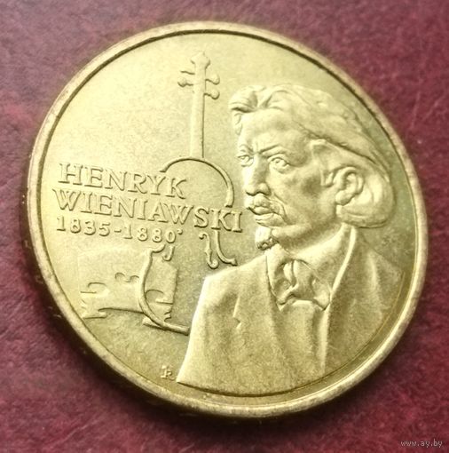 Польша 2 злотых, 2001 XII Международный конкурс скрипачей имени Генрика Венявского