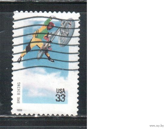 США-1999 (Мих.3145) , гаш., Велоспорт,