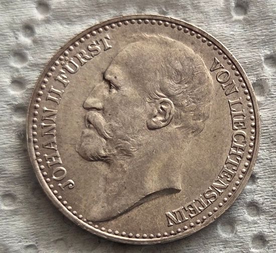 Лихтенштейн 1 крона 1904 Тираж 75.000