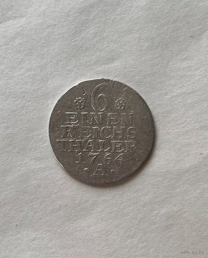 Пруссия. 1/6 талера 1764