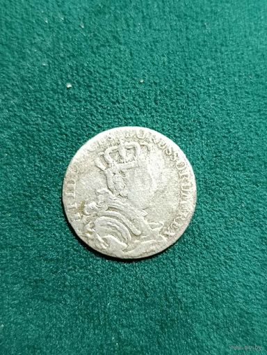 Германия, Пруссия. Фридрих II (1740-1786). 6 Грошер 1757 г. К. Бийон