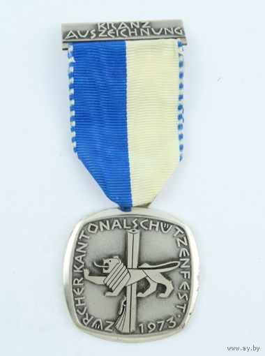 Швейцария, "Стрелковый спорт", Памятная медаль 1973 год .  (1646),