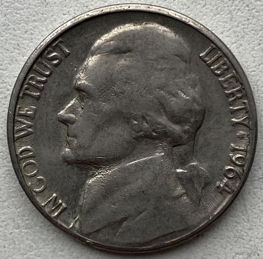 США 5 центов 1964 г. D