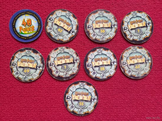Фишки кепсы caps Harry Potter Гарри Поттер. Цена за все фишки.