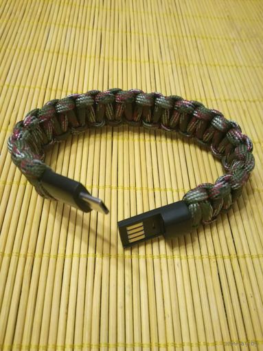 Браслет из паракорда - кабель USB-Micro USB!