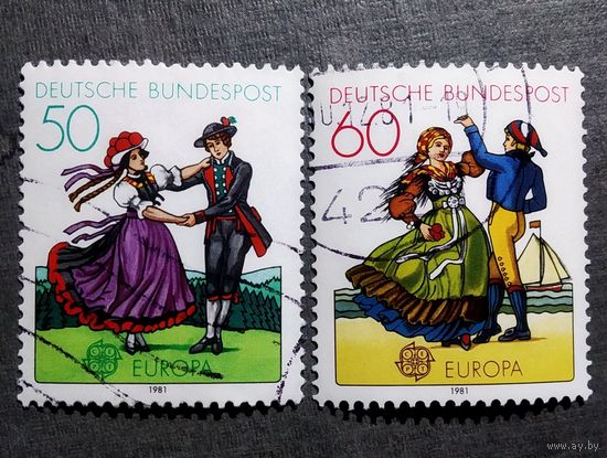 Марки Германия 1981 год Серия из 2-х марок