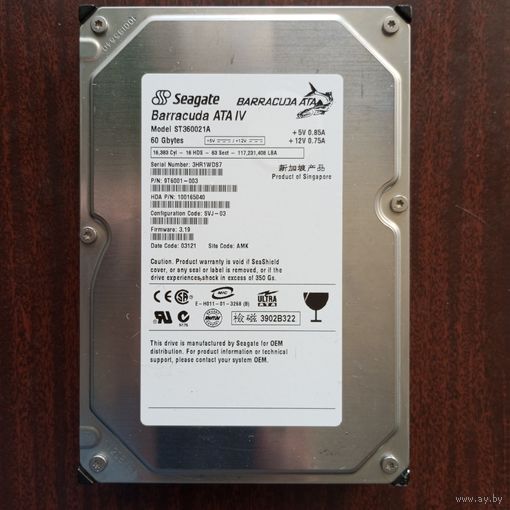Жесткий диск Barracuda ATA IV ST360021A  60 Gb