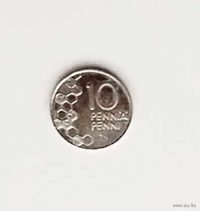 Финляндия. 10 пенни 2000 года. 58-я.