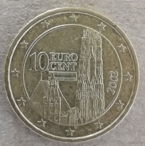 Австрия 10 евроцентов 2002 год, KM# 3085
