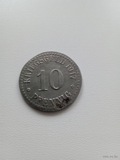 Германия (нотгельды) 10 пфеннигов 1917