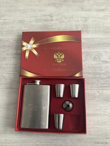 Фляжка и 3 рюмашки