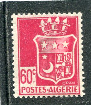 Французский Алжир. Стандарт. Герб города Оран.  60с, Зуб. 14:13