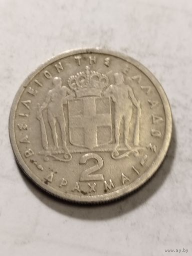 Греция 2 драхмы 1957