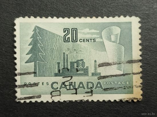 Канада 1952. Промышленность - Производство бумаги. Полная серия