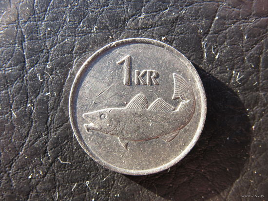 Исландия. 1 крона. 1987. С 20 копеек. Распродажа коллекции. Смотрите другие лоты.