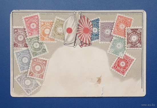 Бавария 1902-1905гг Рекламная открытка изд.Оттмара Циера(Ottmar Zieher) Мюнхен.Почтовые марки Японии.