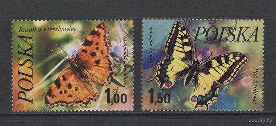 Фауна Бабочки Польша 1977 Used