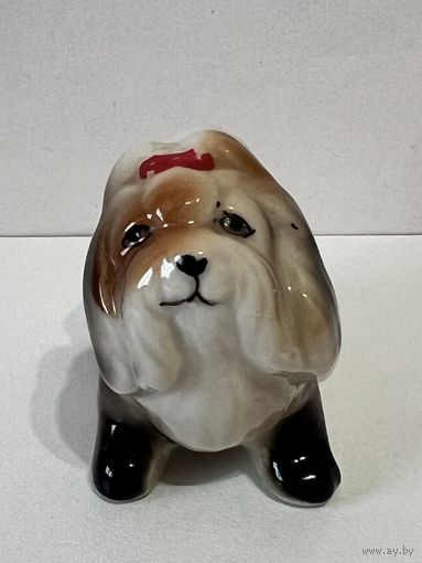 Фарфор. Болонка. Статуэтка "Собачка" (собака, щенок) АУКЦИОН не с рубля без МПЦ.