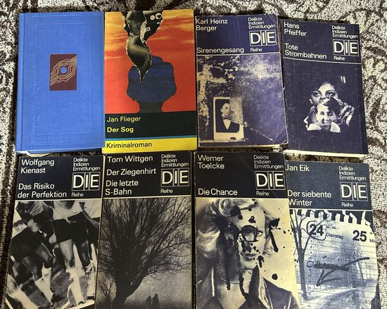 Детективы романы на немецком языке Цена за одну книгу 6 руб / Цена за 8 шт книг 40 руб