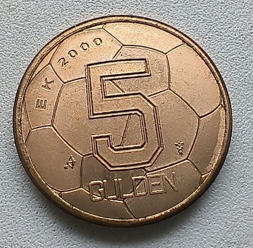 Нидерланды 5 гульденов, 2000 Чемпионат Европы по футболу 2000 1-4-20