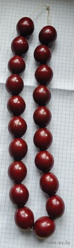 Бусы деревянные