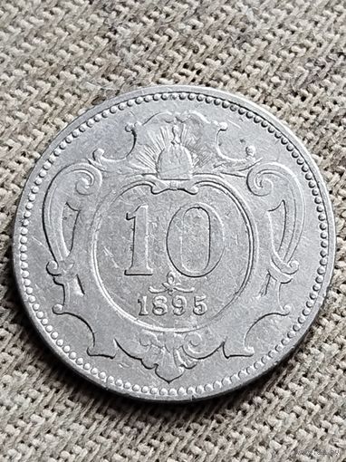 Распродажа - 10 геллеров 1895.,Австрия,Франц Иосиф 1