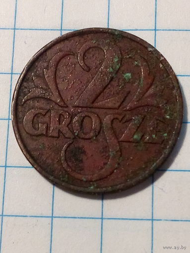 2 гроша Польша 1931 год