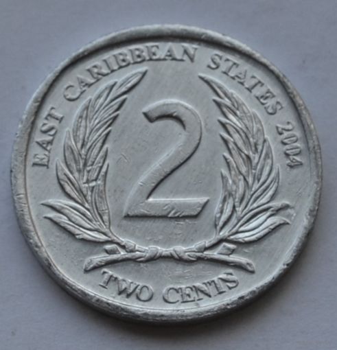 Восточные Карибы, 2 цента 2004 г.