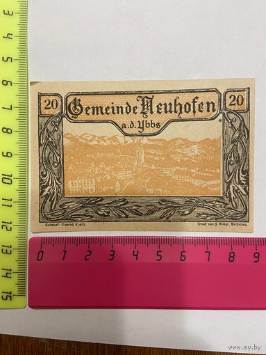 Австрия нотгельд 20 Неухоффен - 2301