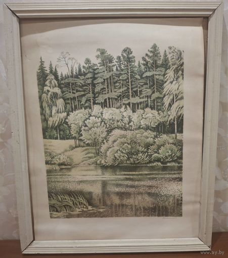 Картина .цв.автолитография Смирнов