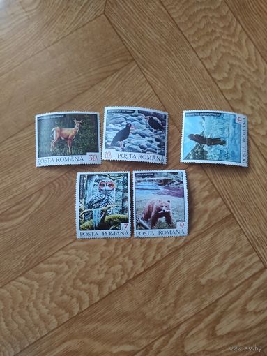 Румыния марки 1992 г. Фауна