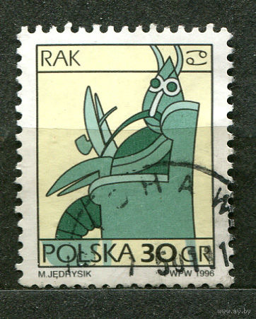 Знаки зодиака. Рак. Польша. 1996