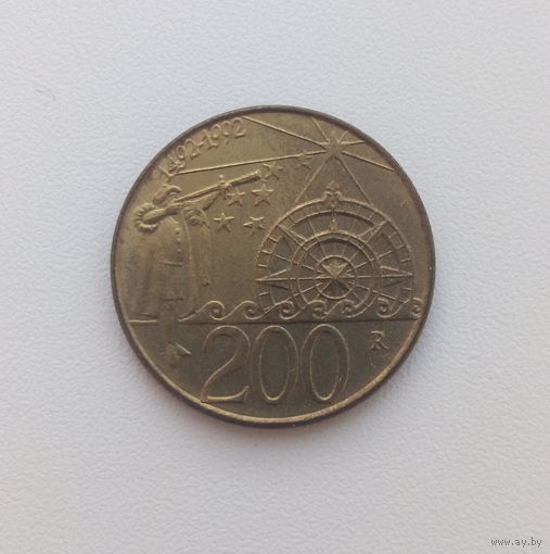 САН-МАРИНО  200 лир 1992 г.