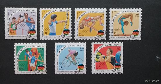 Мадагаскар /1992/ Спорт. Серия 7 марок
