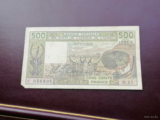 Буркина фасо 500 франков  1989