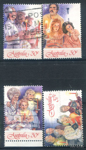 Австралия - 1987г. - Рождество - 4 марки - гашёные. #3-WB-79-B-1