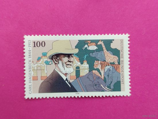Германия. 150 лет Берлинскому зоопарку. ( 1 марка ) 1994 года. 2-11.