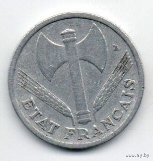 ФРАНЦУЗСКОЕ ГОСУДАРСТВО. 1 ФРАНК 1942.
