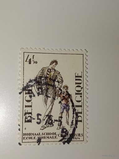 Бельгия 1975 Столетие школы имени Шарля Бюльса.