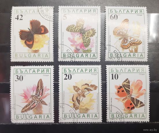 Болгария. 1990 год. Фауна. Бабочки (1428)