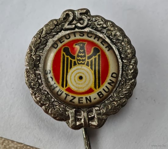 25 лет членства в стрелковом союзе Германия знак