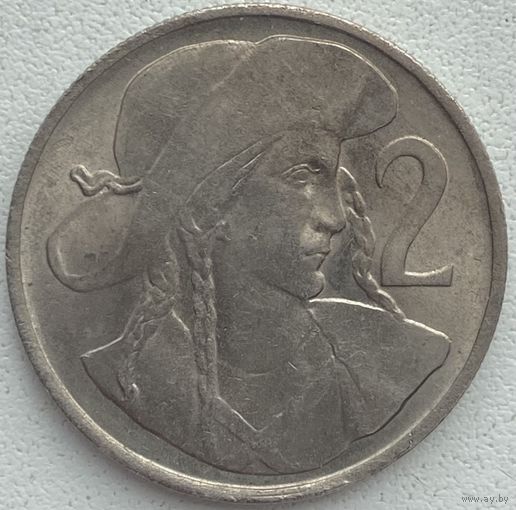 Чехословакия 2 кроны 1947 г.