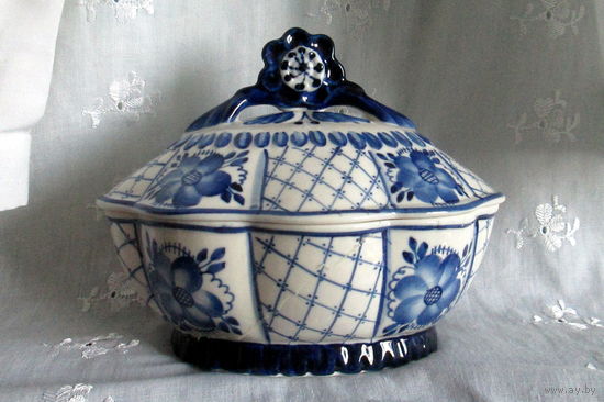 Шкатулка гжель в реставрацию.