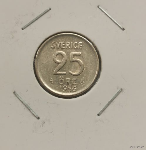 25 эре 1956 г. Серебро.