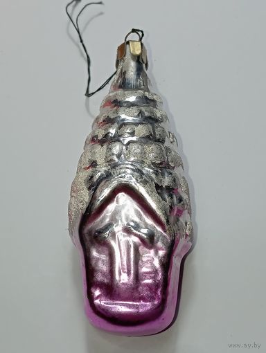 Ёлочная игрушка - Домик , СССР .